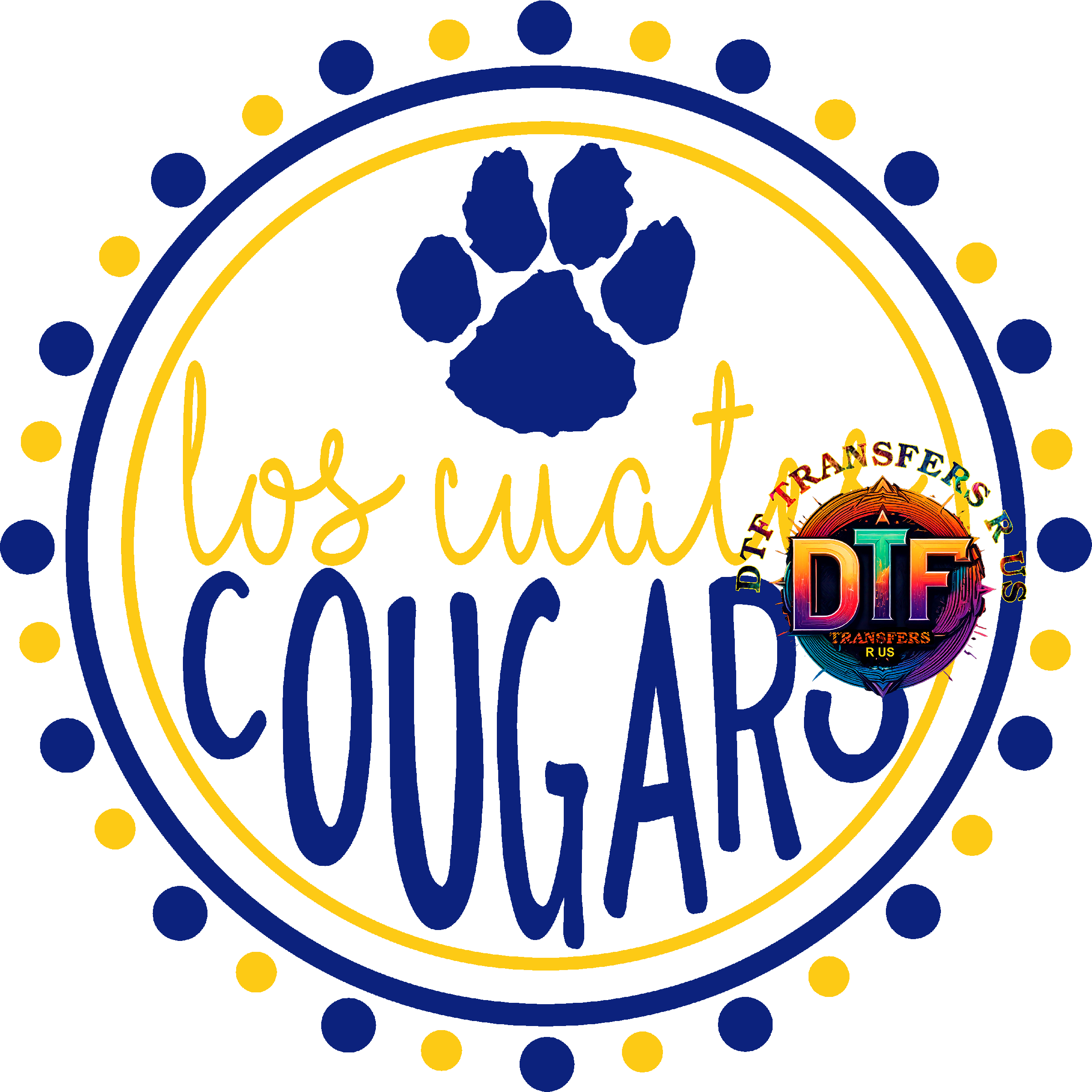 Los Cuates Middle School DTF Transfers