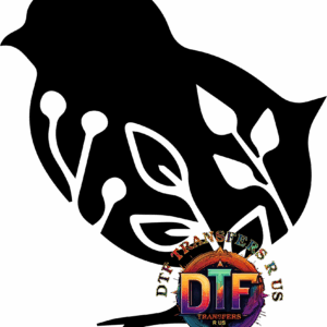 Colorful DTF Transfers R Us logo design.