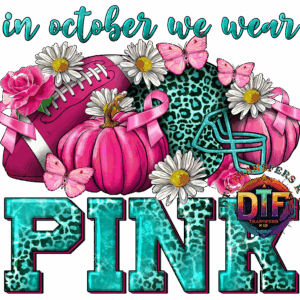Pink October breast cancer awareness theme design.