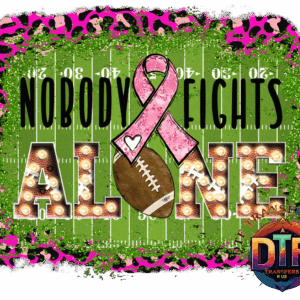 Breast cancer awareness, football-themed graphic design.
