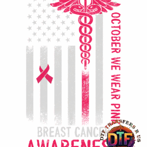 Breast Cancer Awareness flag design.