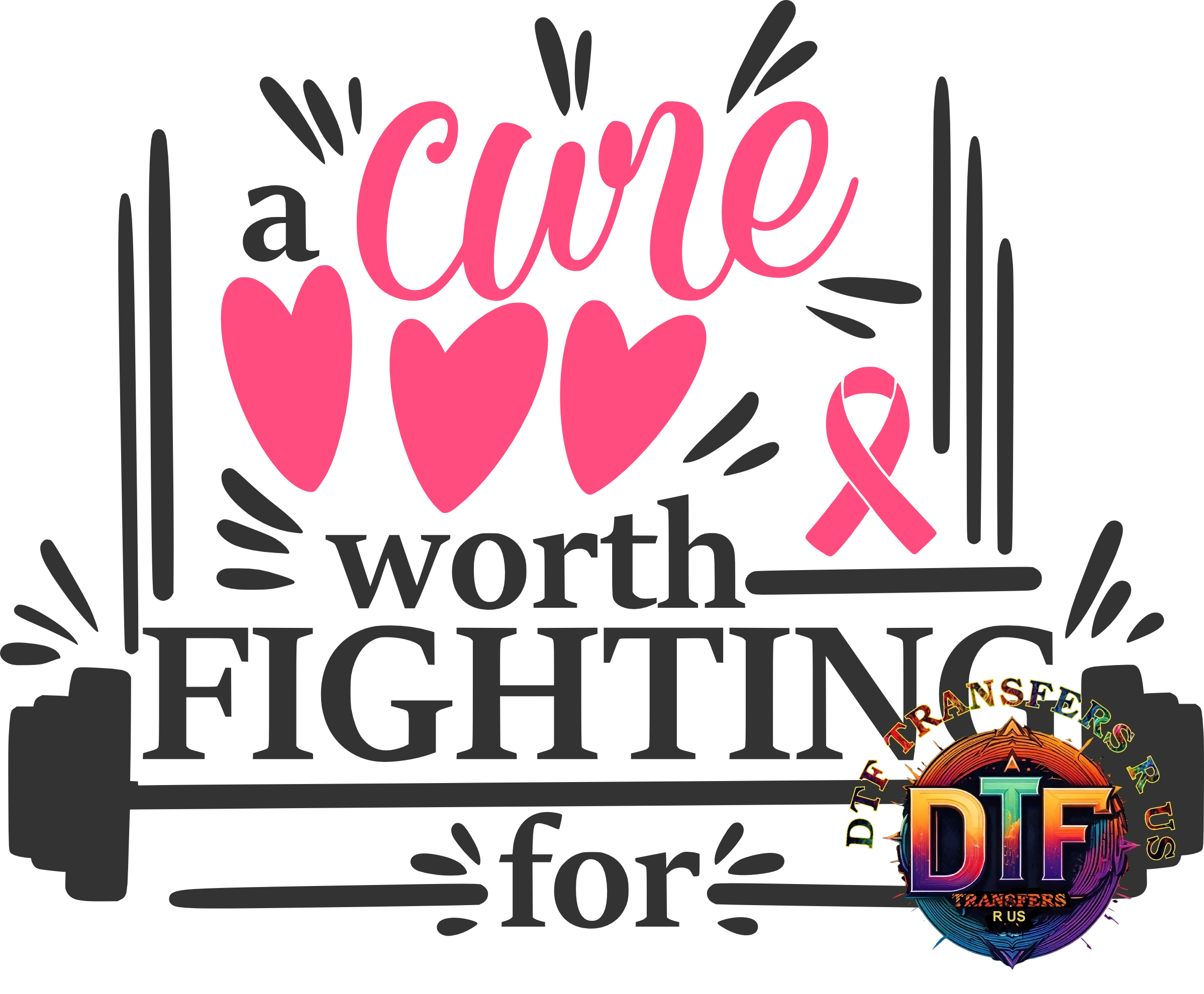 Breast Cancer Awareness Month DTF Transfers