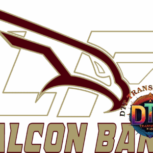 Falcon Band logo with stylized falcon.