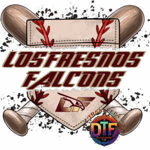 Los Fresnos Falcons baseball logo design.