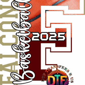 Falcons basketball 2025 logo design.