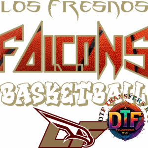 Los Fresnos Falcons Basketball logo design.
