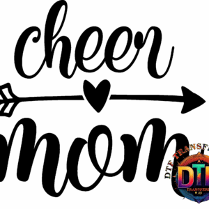 Colorful DTF logo on black background.
