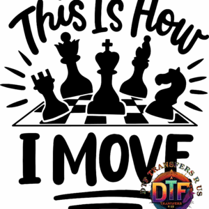 Colorful "DTF Transfers R Us" logo design.