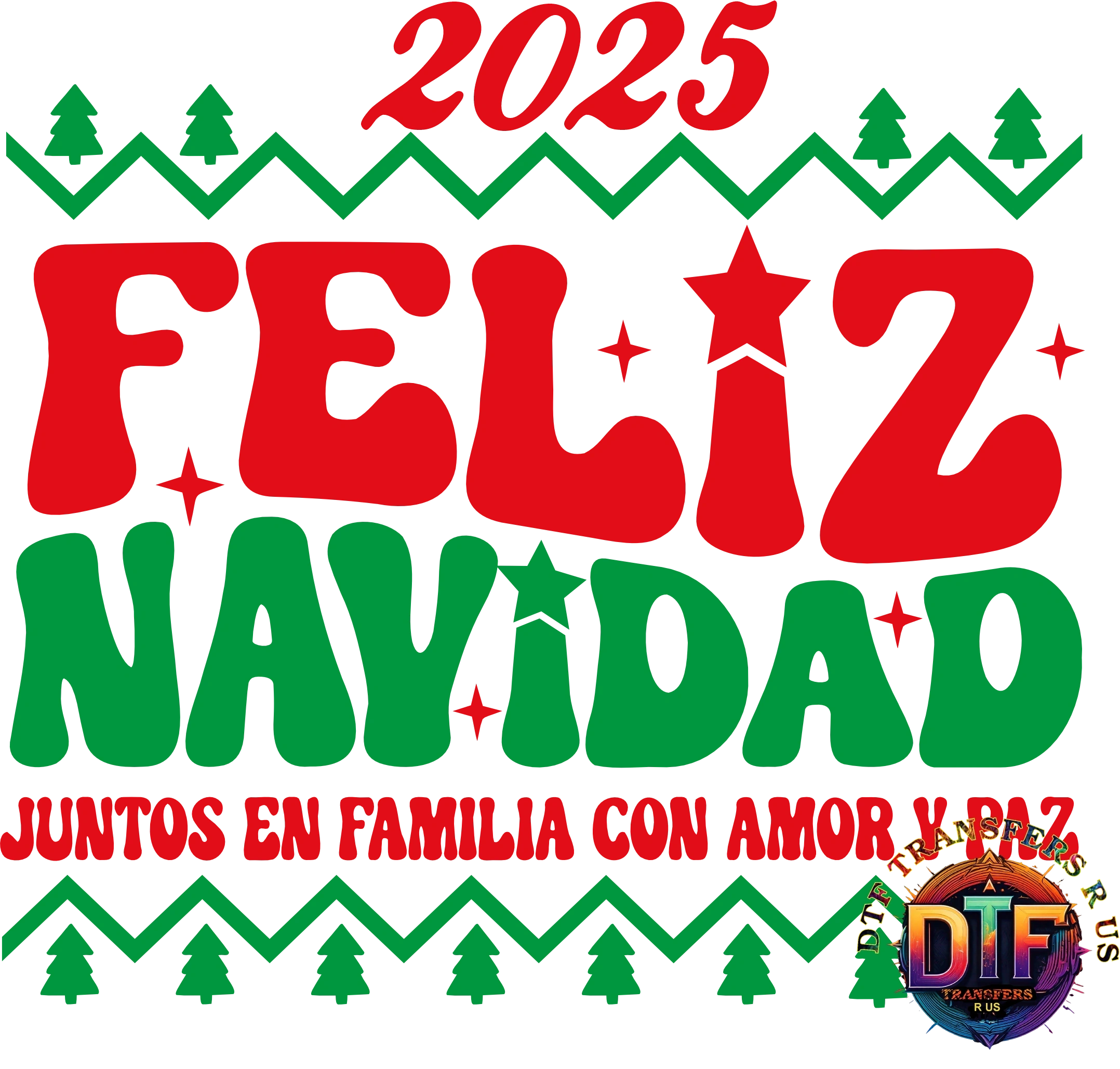 Christmas DTF Transfers