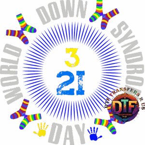 World Down Syndrome Day colorful design.