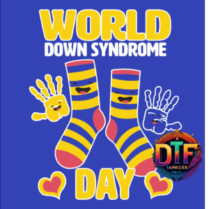 World Down Syndrome Day socks and hands.