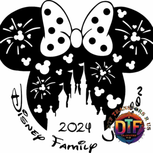 Colorful DTF Transfers R Us logo design.