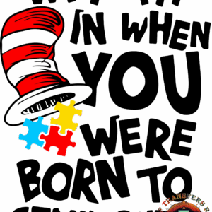 Hat with colorful puzzle pieces falling out.