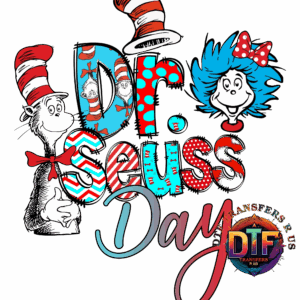 Dr. Seuss Day illustration with characters.