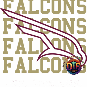 Los Fresnos Falcons text and logo design.