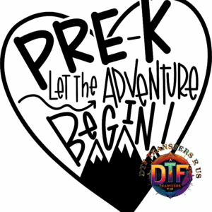 Colorful "DTF Transfers R Us" logo design.