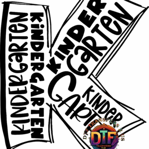 Colorful DTF Transfers Plus logo design.