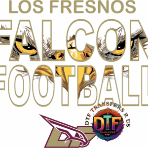 Los Fresnos Falcon Football logo design.