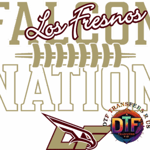 Los Fresnos Falcon Nation logo design.