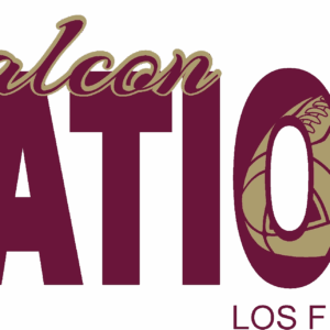 Falcon Nation Los Fresnos logo design.