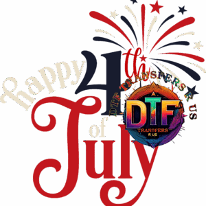 Happy 4th of July fireworks design.